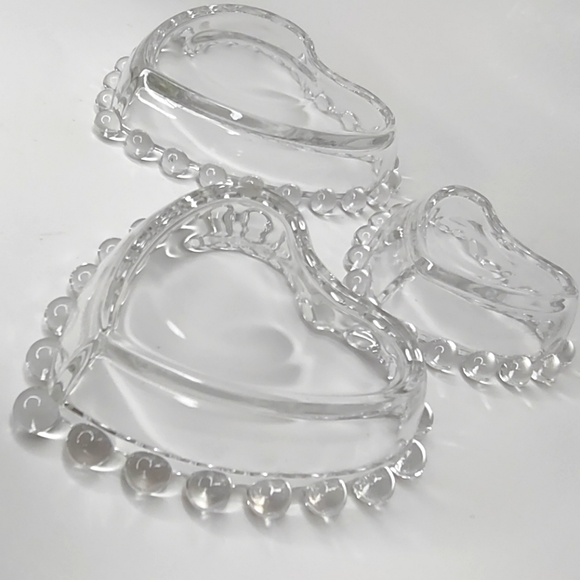 Vintage imperial glass candlewick 3-piece nesting dishes. - Picture 3 of 4